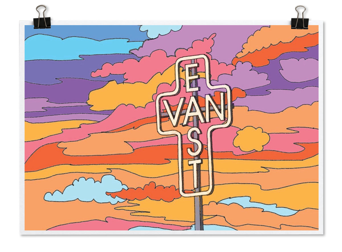 East Van Cross Print by Won Kang
