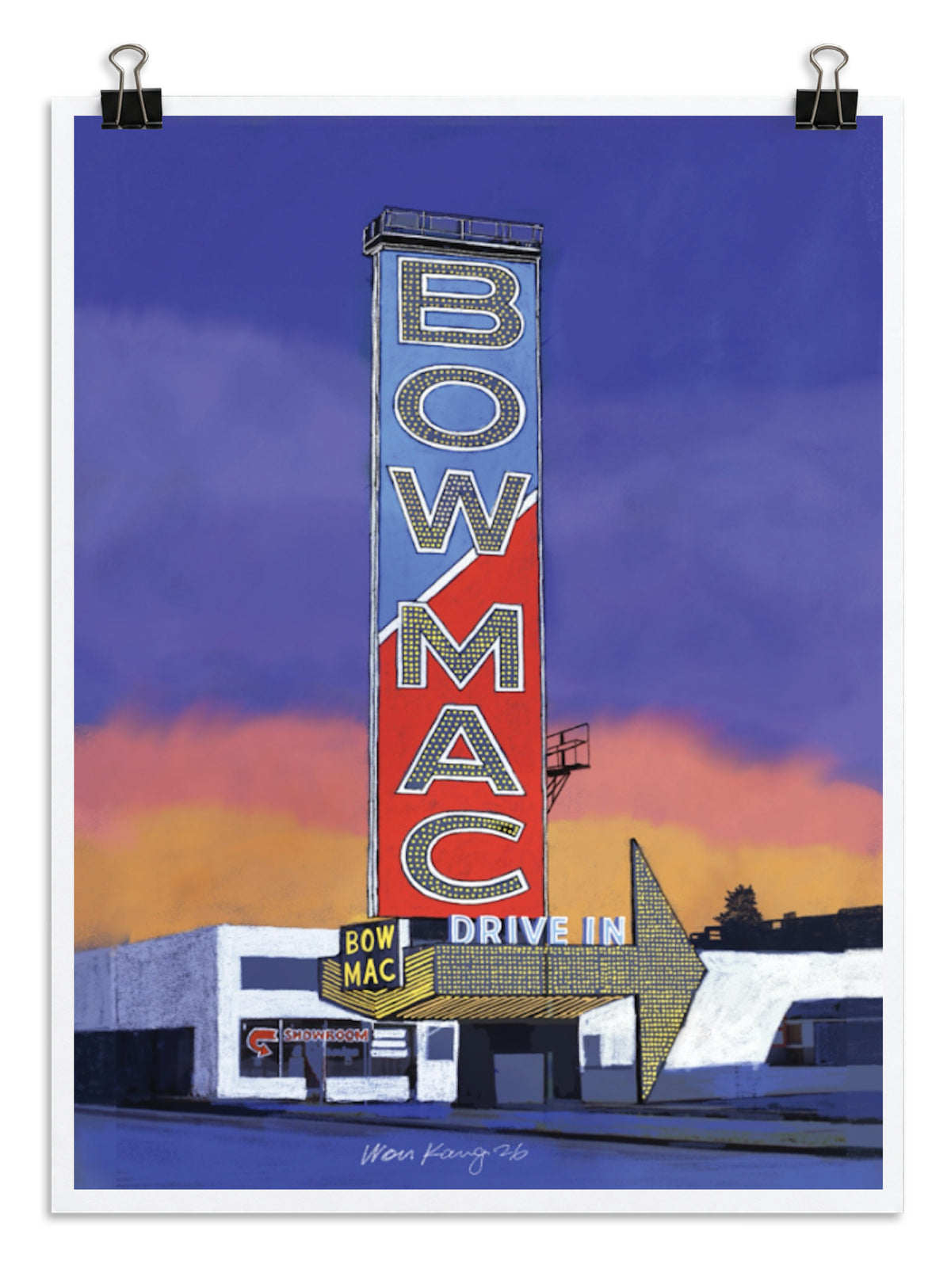 Bowmac Print by Won Kang